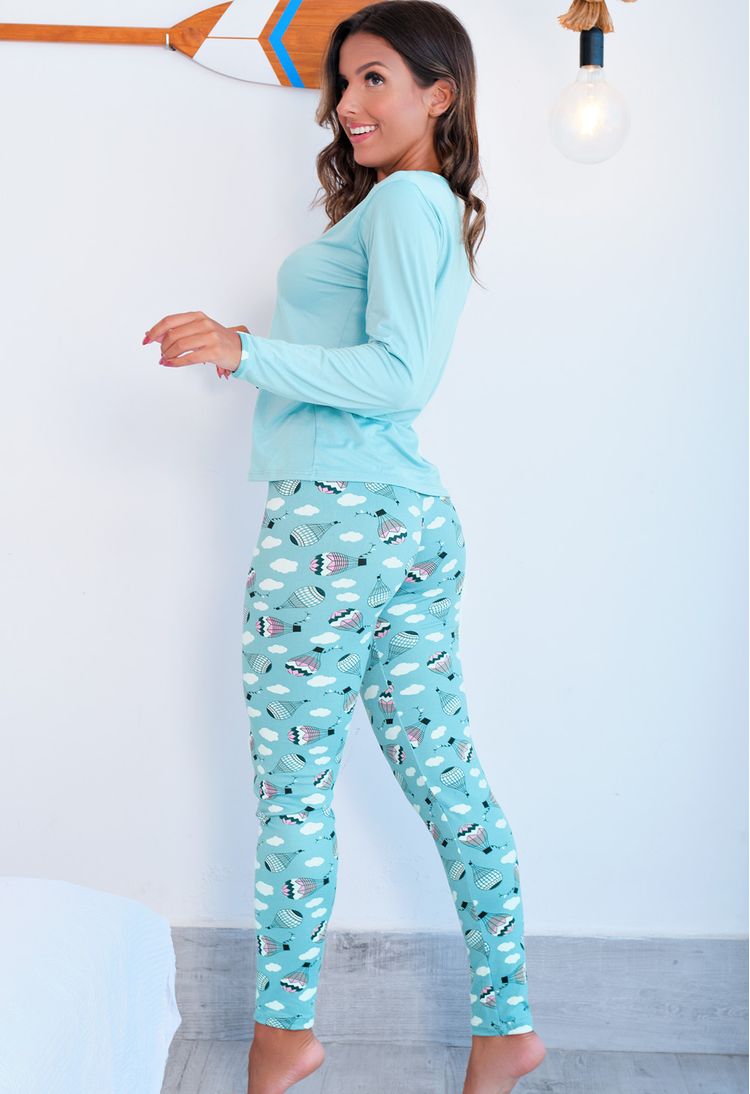 Pijama-Longo-em-Suede-Estampado-Verde-Claro-com-Balao-G08-13